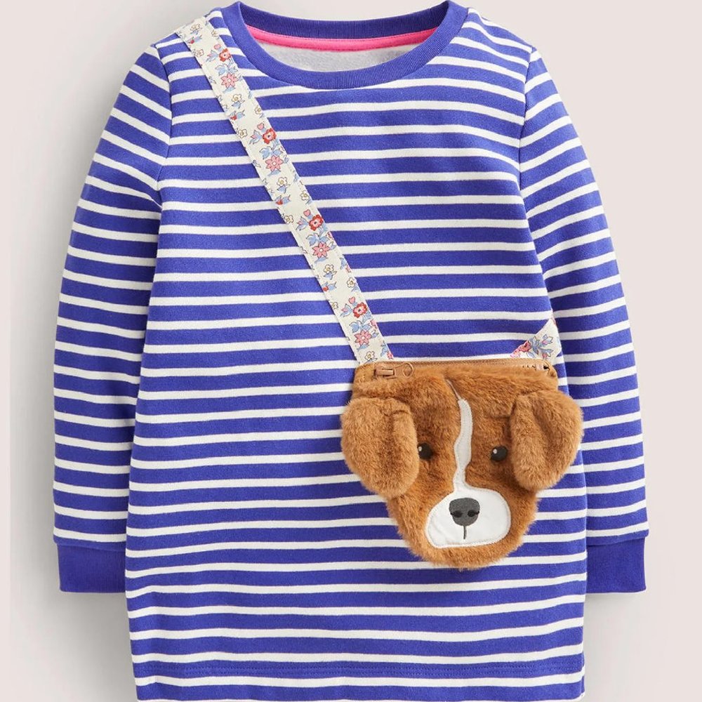 NEW Mini Boden Appliqué Pocket Tunic